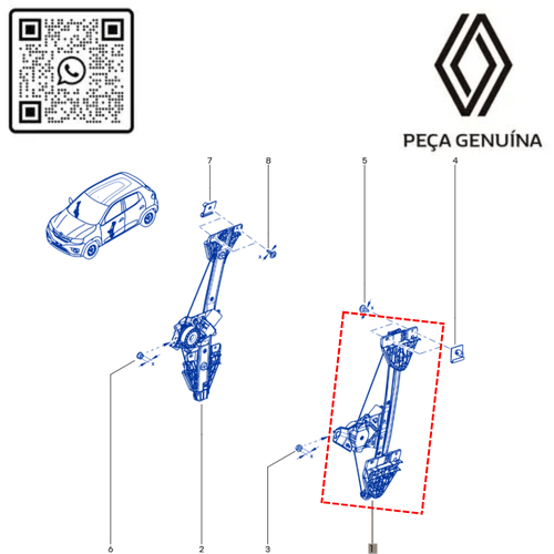 RN 13989R 807213989R MAQUINA DE VIDRO ELETRICO ESQ. KWID - 4